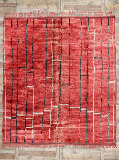 11 x 11 Authentic Red Moroccan Rug 21153