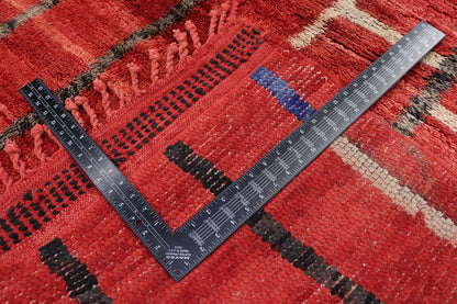 11 x 11 Authentic Red Moroccan Rug 21153