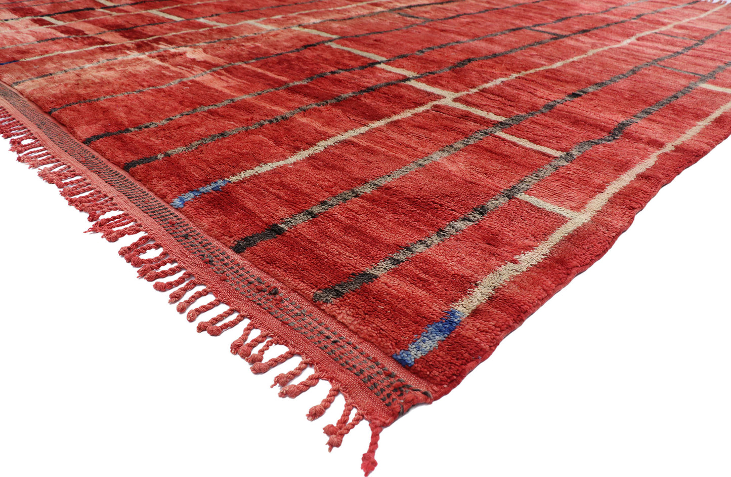 11 x 11 Authentic Red Moroccan Rug 21153