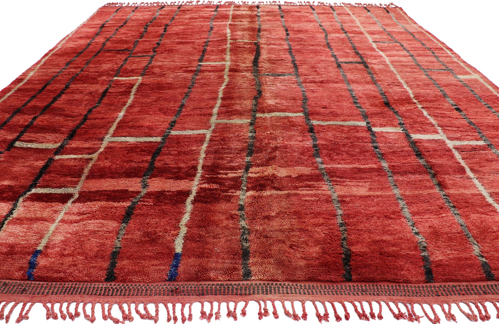 11 x 11 Authentic Red Moroccan Rug 21153
