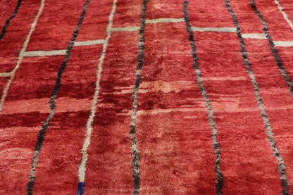 11 x 11 Authentic Red Moroccan Rug 21153