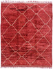 11 x 13 Modern Red Beni Mrirt Moroccan Rug 21156