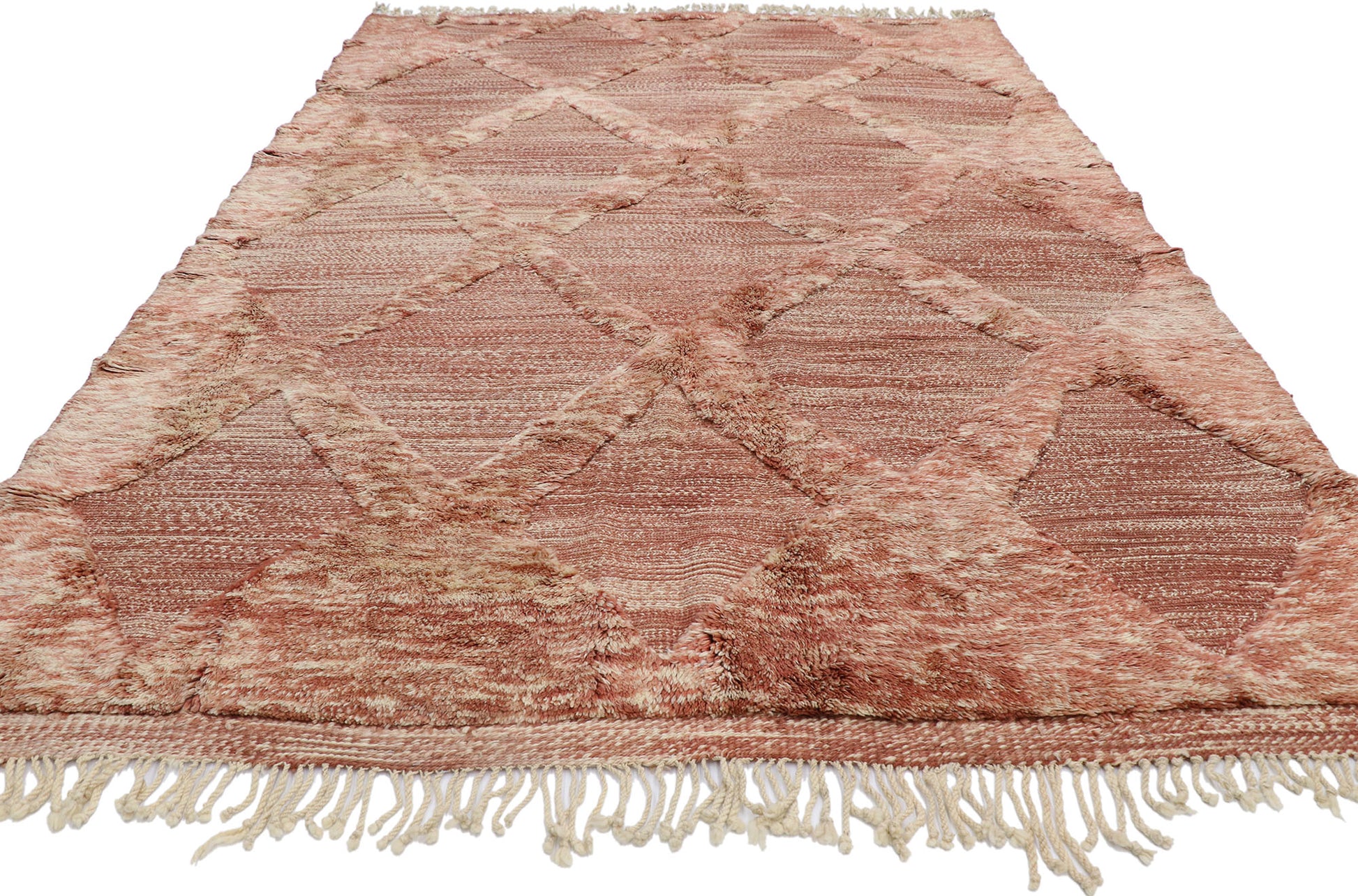 7 x 10 Beni Mrirt Moroccan High-Low Rug 21159