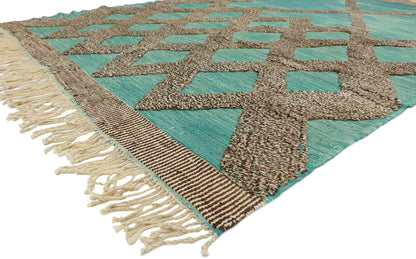 8 x 12 Beni Mrirt Moroccan High-Low Rug 21162
