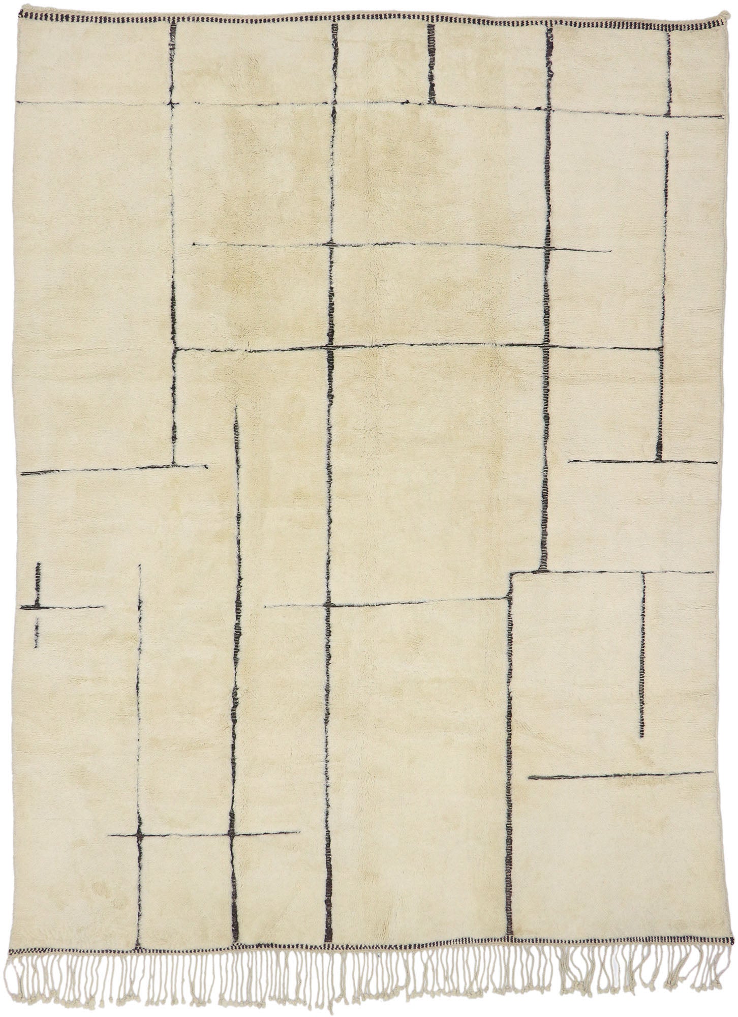 10 x 13 Modern Beni Mrirt Moroccan Rug 21163