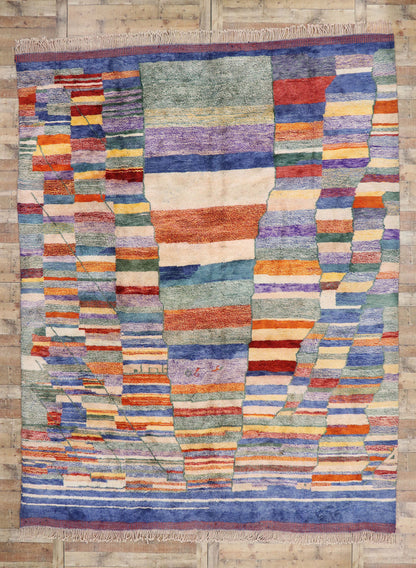 10 x 13 Modern Beni Mrirt Moroccan Rug 21165