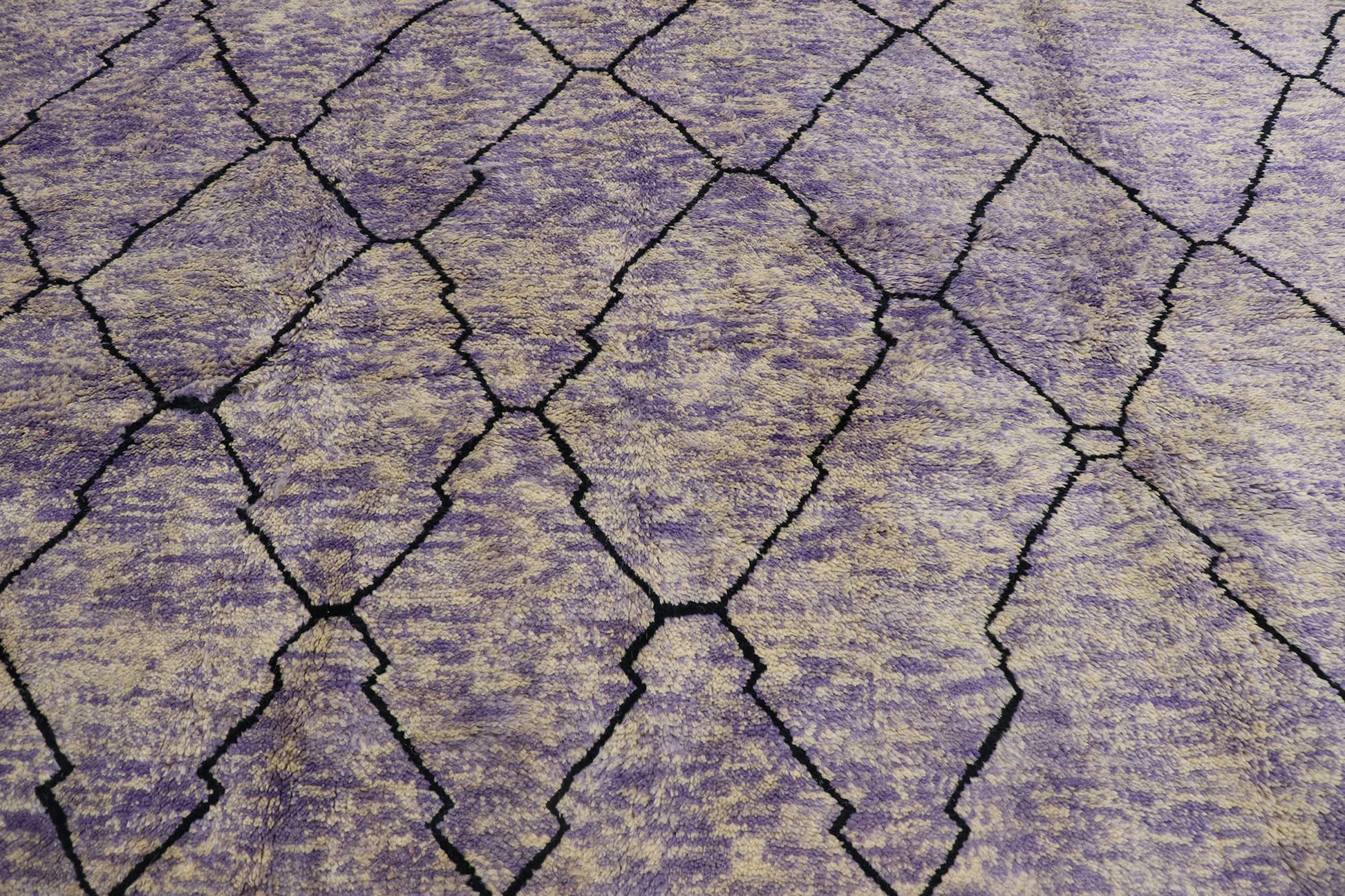 9 x 11 Modern Beni Mrirt Moroccan Rug 21177