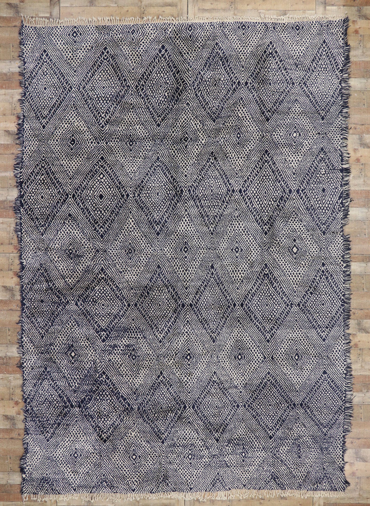 10 x 15 Modern Beni Mrirt Moroccan Rug 21178