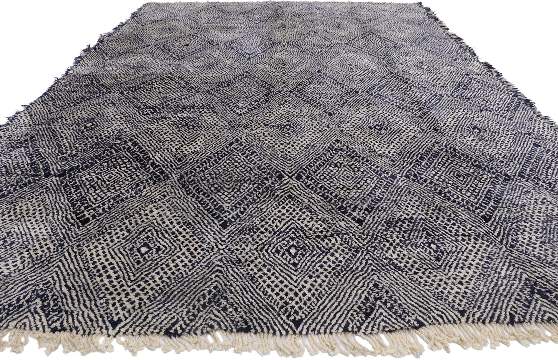 10 x 15 Modern Beni Mrirt Moroccan Rug 21178