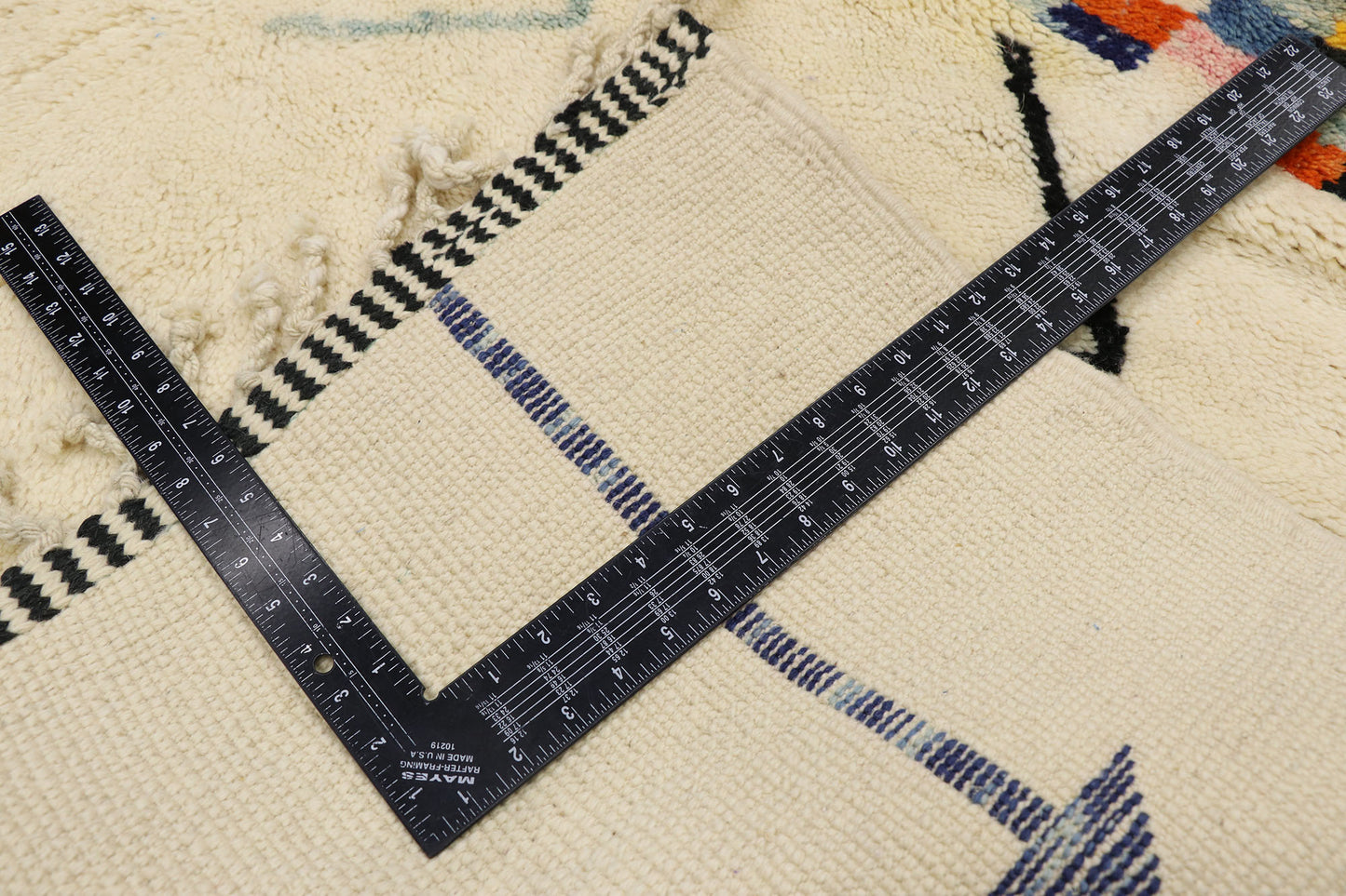 10 x 13 Modern Beni Mrirt Moroccan Rug 21180