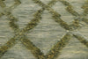 9 x 12 Green Moroccan High-Low Rug 21181