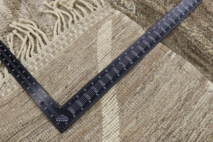 9 x 12 Modern Brown Beni Mrirt Moroccan Rug 21182