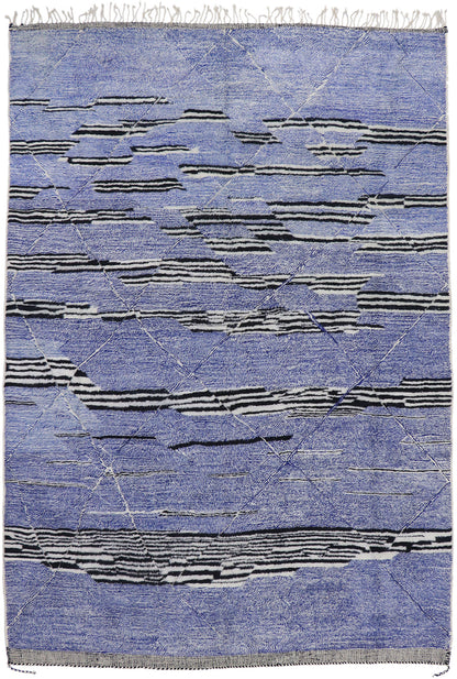 10 x 14 Modern Beni Mrirt Moroccan Rug 21184