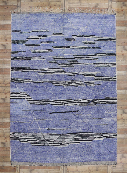 10 x 14 Modern Beni Mrirt Moroccan Rug 21184