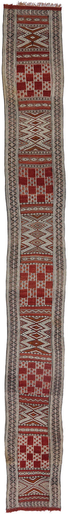 3 x 27 Vintage Zemmour Moroccan Kilim Runner 21186