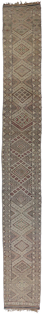 3 x 25 Vintage Zemmour Moroccan Kilim Runner 21187