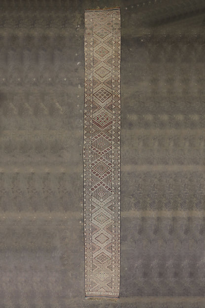 3 x 25 Vintage Zemmour Moroccan Kilim Runner 21187