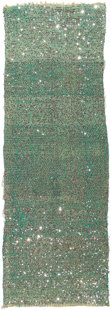 5 x 13 Vintage Moroccan Sequined Kilim Rug 21190