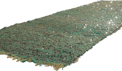5 x 13 Vintage Moroccan Sequined Kilim Rug 21190
