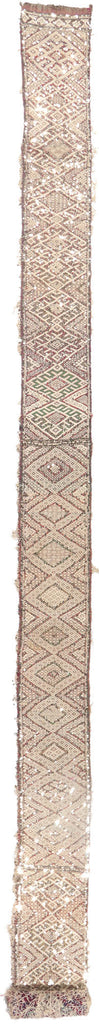 2 x 27 Vintage Moroccan Sequined Kilim Runner 21191