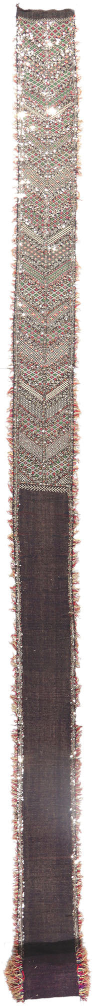 2 x 36 Vintage Moroccan Sequined Kilim Runner 21193