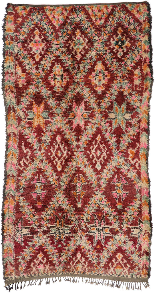6 x 12 Vintage Red Beni MGuild Moroccan Rug 21195