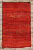 7 x 11 Vintage Red Moroccan Rug 21196