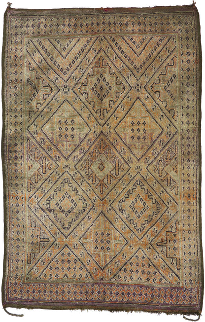 7 x 11 Vintage Zayane Moroccan Rug 21198
