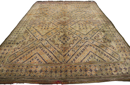 7 x 11 Vintage Zayane Moroccan Rug 21198