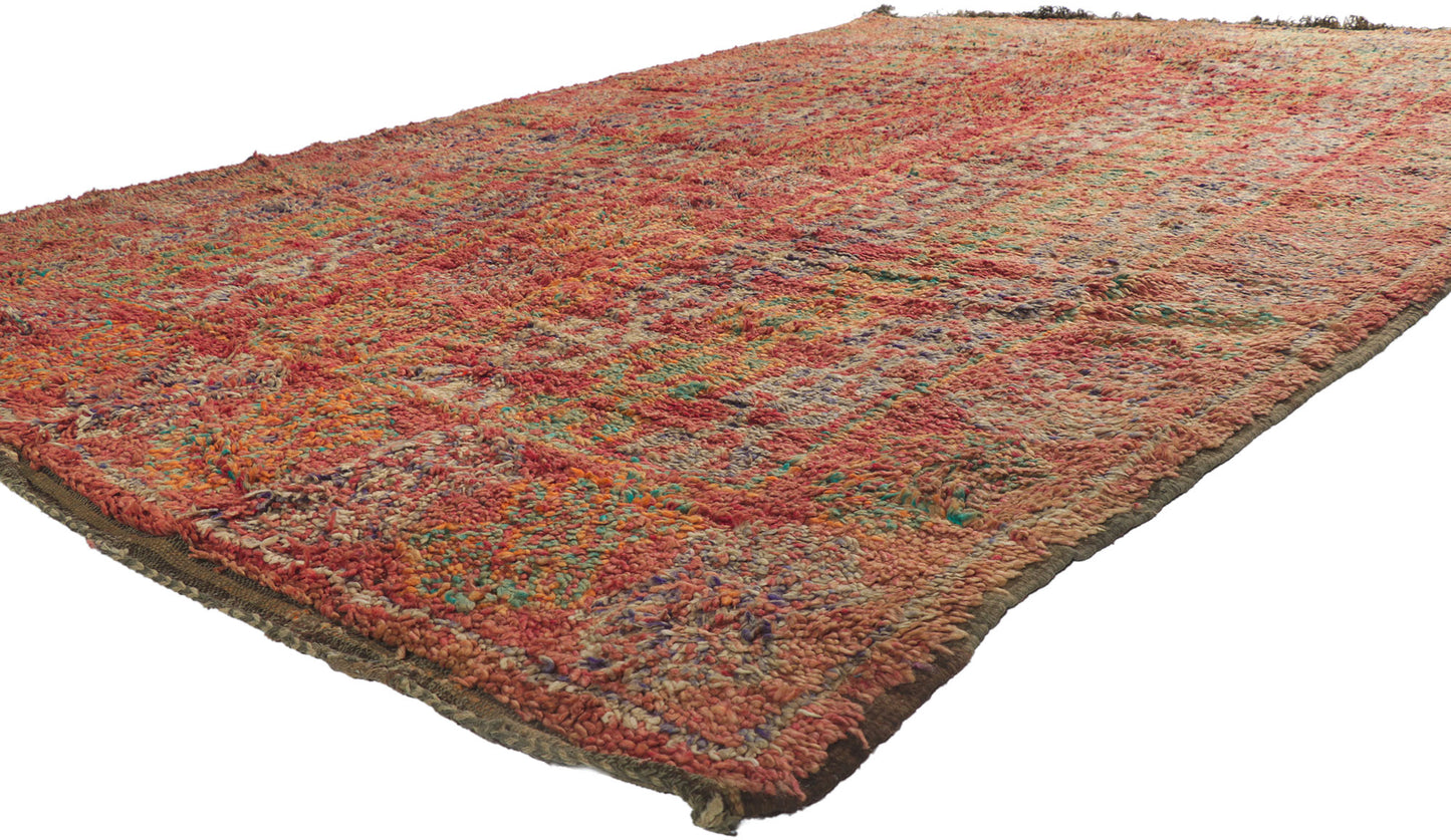 7 x 11 Vintage Beni MGuild Moroccan Rug 21202