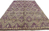7 x 11 Vintage Purple Boujad Moroccan Rug 21203