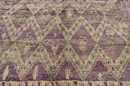 7 x 11 Vintage Purple Boujad Moroccan Rug 21203
