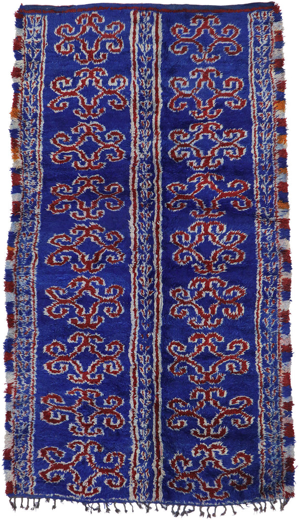 7 x 12 Vintage Blue Beni MGuild Moroccan Rug 21205
