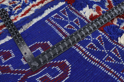 7 x 12 Vintage Blue Beni MGuild Moroccan Rug 21205