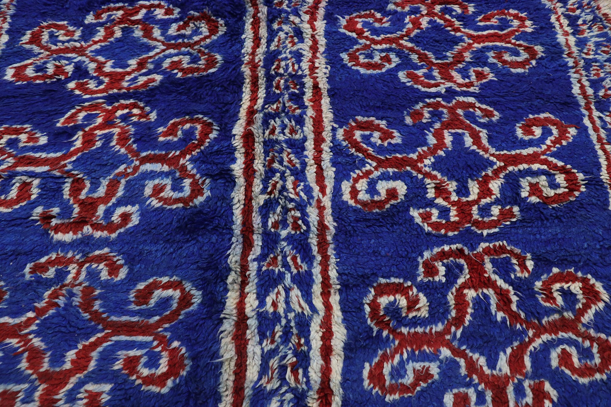 7 x 12 Vintage Blue Beni MGuild Moroccan Rug 21205