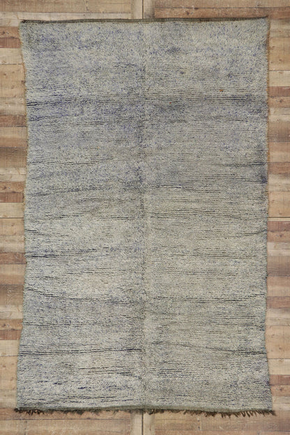 7 x 10 Vintage Purple Beni Mrirt Moroccan Rug 21206