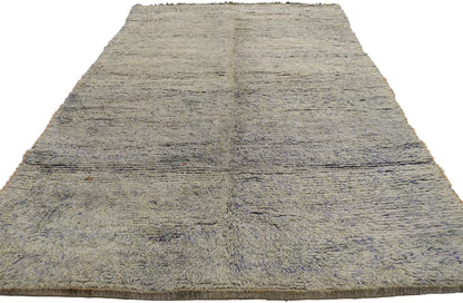 7 x 10 Vintage Purple Beni Mrirt Moroccan Rug 21206