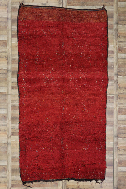 7 x 13 Vintage Red Moroccan Rug 21208