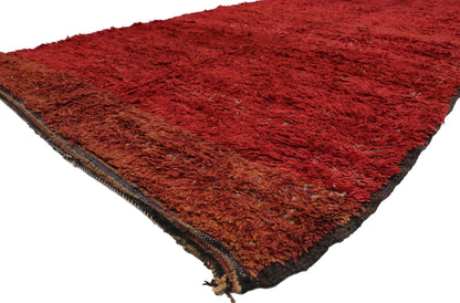 7 x 13 Vintage Red Moroccan Rug 21208