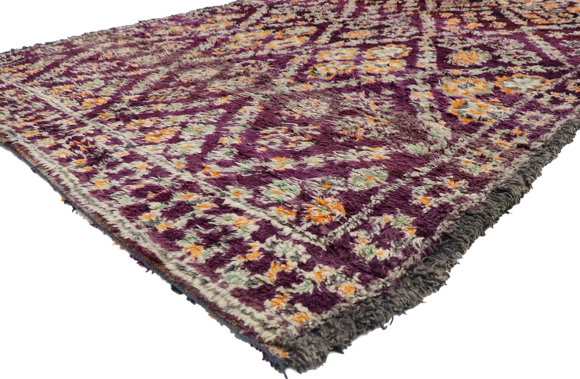 7 x 11 Vintage Purple Beni MGuild Moroccan Rug 21211