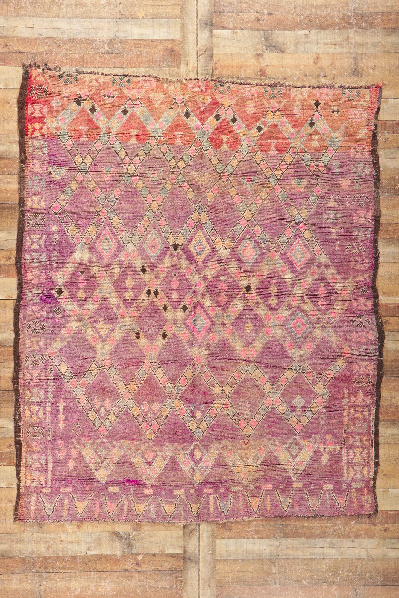 7 x 9 Vintage Moroccan Rug 21214
