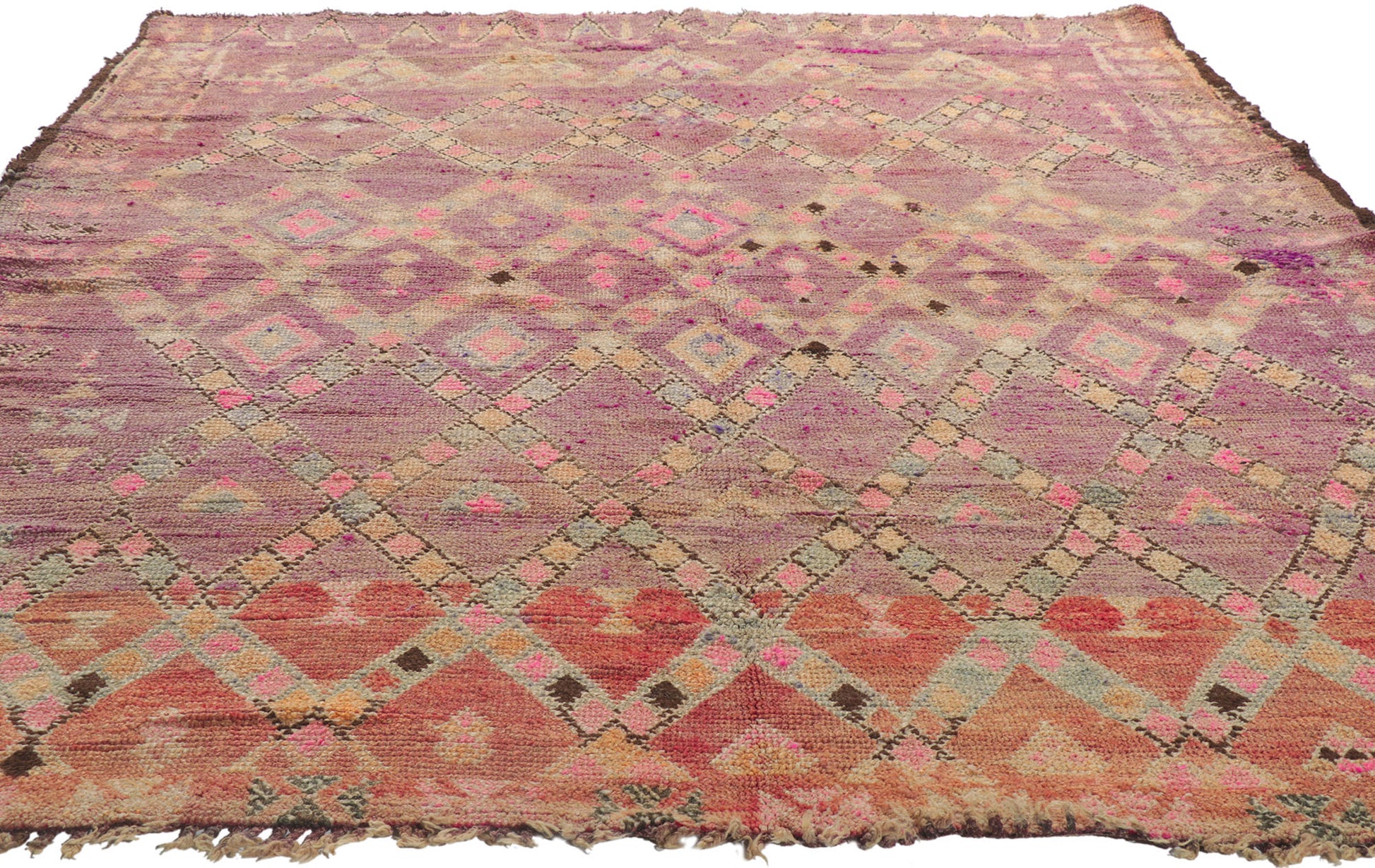 7 x 9 Vintage Moroccan Rug 21214