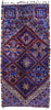 6 x 13 Vintage Blue Moroccan Rug 21215