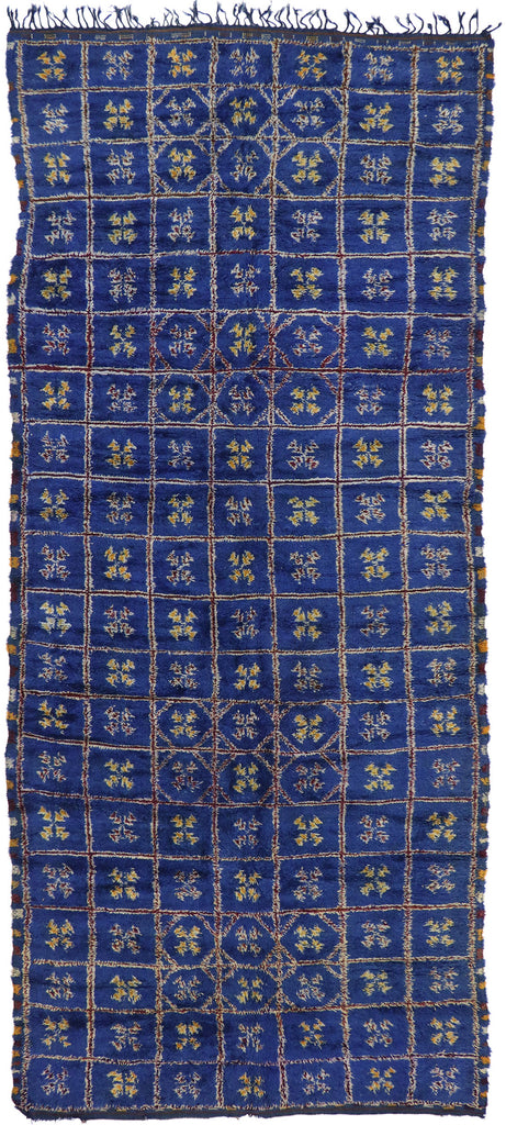 6 x 14 Vintage Blue Beni MGuild Moroccan Rug 21217