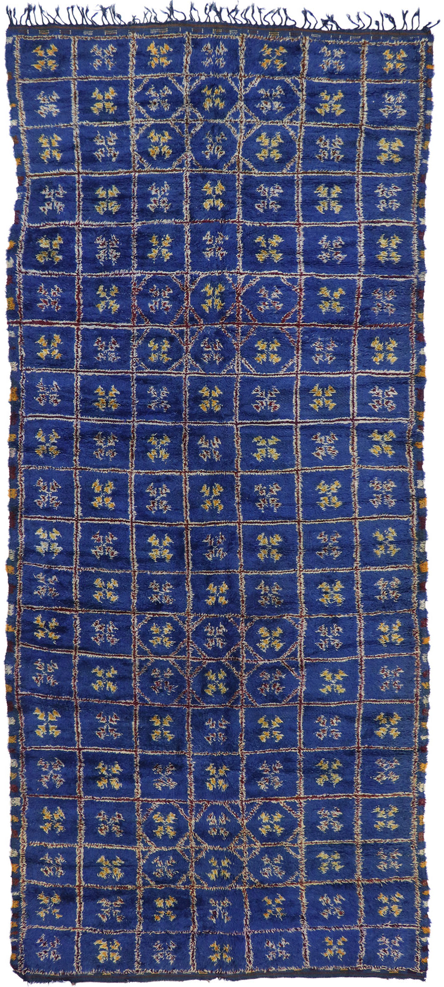 6 x 14 Vintage Blue Beni MGuild Moroccan Rug 21217