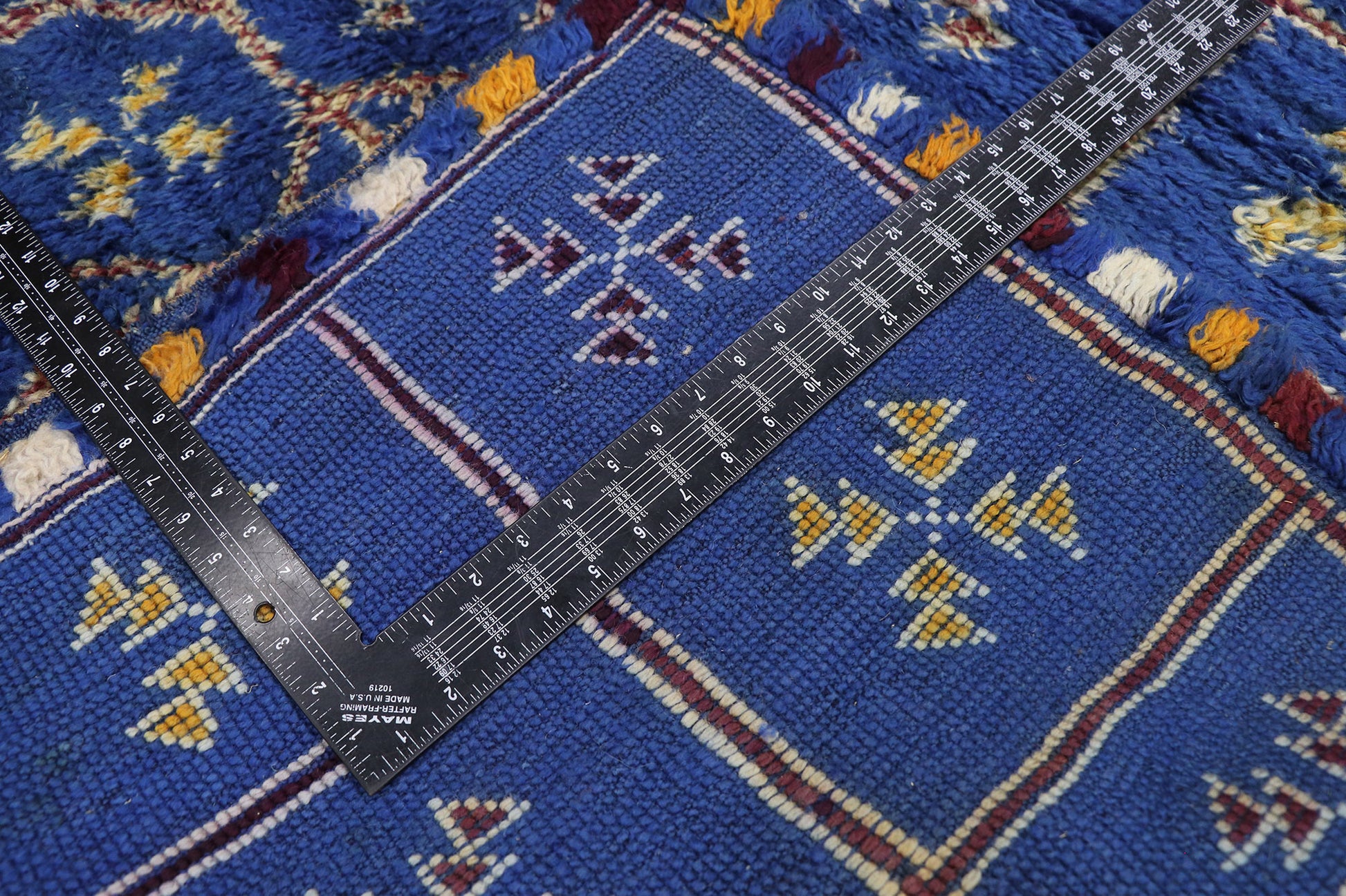 6 x 14 Vintage Blue Beni MGuild Moroccan Rug 21217