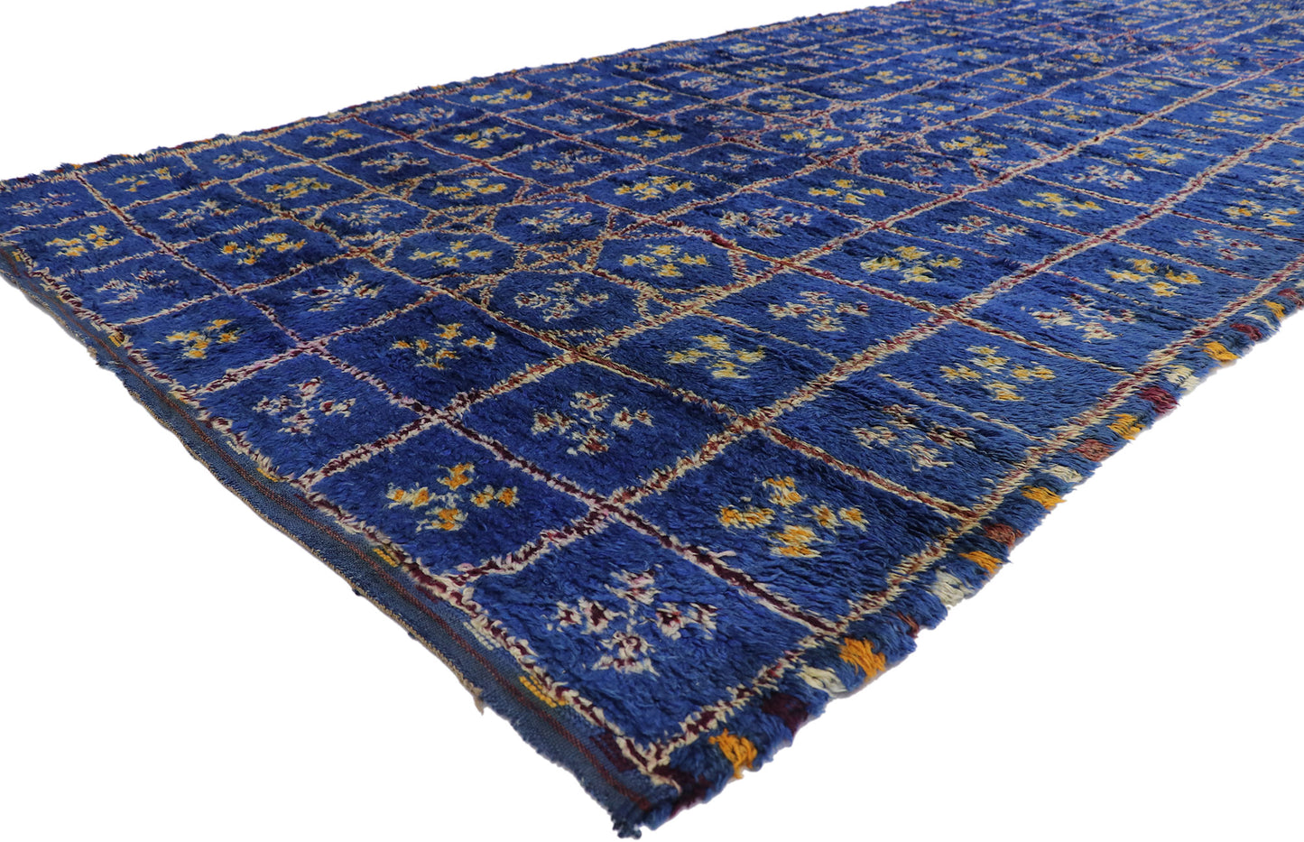 6 x 14 Vintage Blue Beni MGuild Moroccan Rug 21217