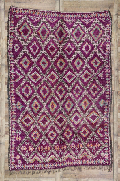 8 x 11 Vintage Purple Moroccan Rug 21221