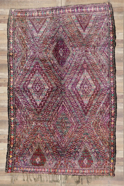 7 x 11 Vintage Purple Moroccan Rug 21222