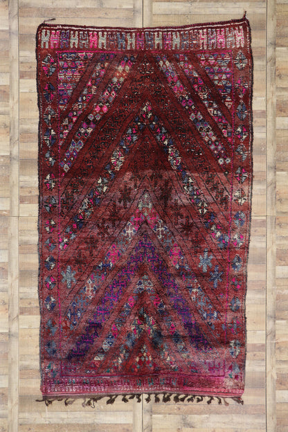 7 x 12 Vintage Beni M'Guild Moroccan Rug 21227